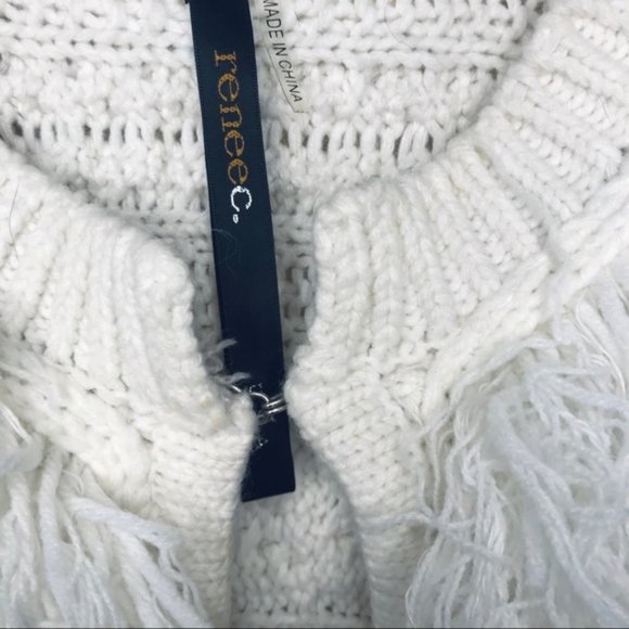 Renee C. Boho Thick knit cardigan with fringe - Picture 10 of 13